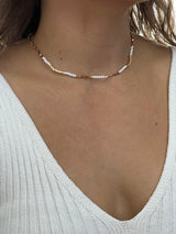 Choker Canutilho Pérolas Intercaladas